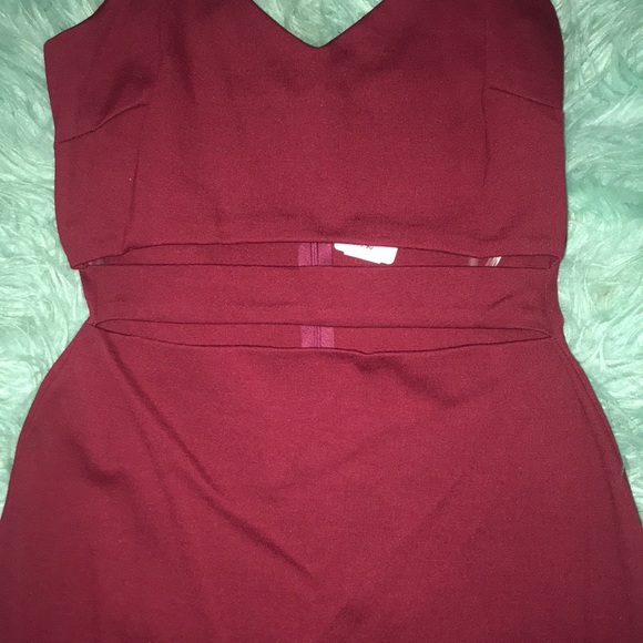 NWT Windsor Burgandy Mini Dress - Picture 3 of 8